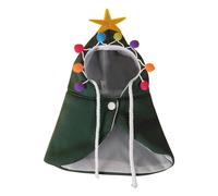 Funny Hoodie Cloak for Cat Christmas Mischievous Party Cape Pet Winter Keep Warm Costume with Magical Fastener Closure Pet Hoodie Cape