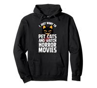 Funny Horror Movie Art For Men Women Coffee Horror Movies Pullover Hoodie