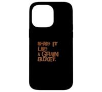 Funny Horse Barn Humor Shake it Like A Grain Bucket Case for iPhone 14 Pro Max