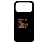 Funny Horse Barn Humor Shake it Like A Grain Bucket Case for iPhone 17 Pro Max