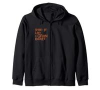Funny Horse Barn Humor Shake it Like A Grain Bucket Zip Hoodie