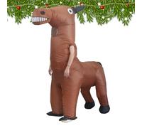 Funny Horse Costume - Full Body Inflatable Costume, Festival Costume, Polyester Material with Quick Inflation | Ideal Clothing for Men, Women, Adults, Teens,