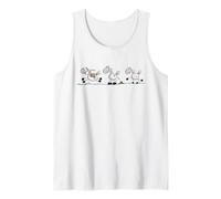 Funny Horse Design for Horse Lovers Hand Drawn Pony Motif Tank Top