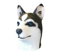 Funny Horse Head Mask for Adults and, Realistic Animal Headgear for Costume Parties, Halloween, and Theatrical Performances, Breathable Vinyl with Adjustable Strap(The dog)