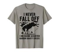 Funny Horse I Never Fall Off Horseback Riding Equestrian T-Shirt
