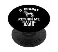 Funny Horse Lover If Cranky Return Me To Barn Men Women PopSockets Adhesive PopGrip