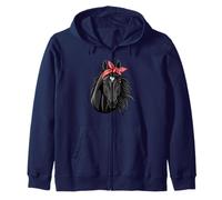 Funny Horse Lovers Print for Girls & Women Zip Hoodie