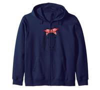 Funny Horse Lovers Print for Girls & Women Zip Hoodie