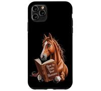 Funny horse motif with book how to train your human, idea Case for iPhone 11 Pro Max