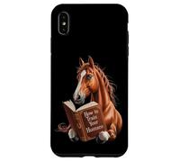Funny horse motif with book how to train your human, idea Case for iPhone XS Max