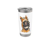 Funny Horse Silly Horses Close Up Grin Teeth Meme Stainless Steel Insulated Tumbler