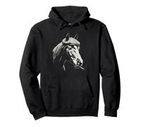 Funny Horse Smoking Cigarette Meme Mafia Farm Animal Pullover Hoodie