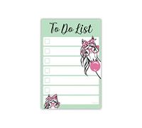 Funny Horse Sticky to Do List Notes| Horses Lover Gift Ideas for Girls and Women | Equestrian Cowgirl Country Stuff Accessories Notepad 4x6" 50 Pages