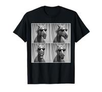 Funny Horse Sunglasses Portrait Equestrian Stallion Mare T-Shirt