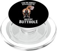 Funny Horse - You're About As Pleasant As an Itchy Butthole PopSockets PopGrip for MagSafe
