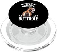 Funny Horse - You're About As Pleasant As an Itchy Butthole PopSockets PopGrip for MagSafe