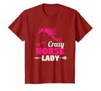 Funny Horses Lover Equestrian Horseback Crazy Horse Lady T-Shirt
