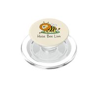 Funny Hose Bee Lion Visual Parody Wordplay Animal Pun Meme PopSockets PopGrip for MagSafe