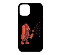 Funny Hot Dog Blowing Dandelion Case for iPhone 12/12 Pro