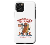 Funny Hot Dog Democracy's Collapsing 4th July Case for iPhone 11 Pro