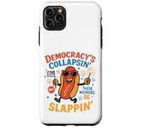 Funny Hot Dog Democracy's Collapsing 4th July Case for iPhone 11 Pro Max