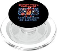 Funny Hot Dog Democracy's Collapsing 4th July PopSockets PopGrip for MagSafe