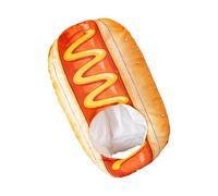 Funny Hot Dog Hat, Food Dress Up Prop, Lightweight Costume Accessory with Soft Fabric Build, Sturdy Polyester Material, Festival Gear with Novelty Design, Celebration Prop for Stage Performance