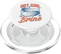 Funny Hot Girl Brine Pickle Puns Cute Foodie Viral Meme PopSockets PopGrip for MagSafe