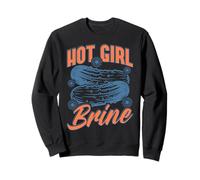 Funny Hot Girl Brine Pickle Puns Cute Foodie Viral Meme Sweatshirt