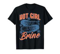 Funny Hot Girl Brine Pickle Puns Cute Foodie Viral Meme T-Shirt