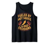 Funny Hot Sauce Lover Spicy Food Chili Tank Top