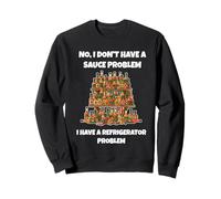 Funny Hot Sauce Spicy Pepper Chilli Condiment Foodie Flavor Sweatshirt