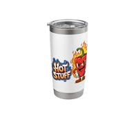 Funny Hot Stuff Chili Pepper Cartoon Stainless Steel Insulated Tumbler