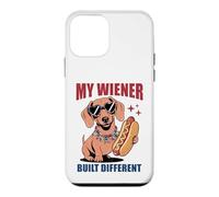 Funny Hotdog Dachshund My Wiener Built Different Hot Dog Case for iPhone 12 mini