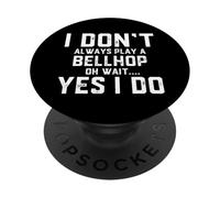 Funny Hotel Lodge Bellhop Costume For Professional Bellhops PopSockets Adhesive PopGrip
