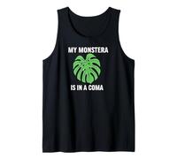 Funny Houseplant Mom My Monstera is in A Coma Tank Top
