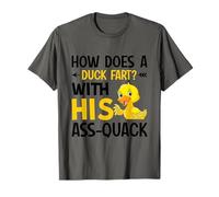 Funny How Does A Duck Fart, Duck Joke, Duck Lover T-Shirt