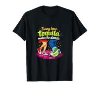 Funny How Tequila Makes Me Dance Party Crew Joke T-Shirt