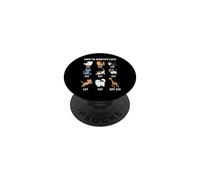 Funny How To Identify Cats Giraffe Guide Cartoon PopSockets Adhesive PopGrip
