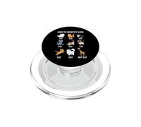 Funny How To Identify Cats Giraffe Guide Cartoon PopSockets PopGrip for MagSafe