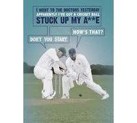 Funny Howzat Cricket Greeting Card - Humorous Cricket Pun Card for Birthday and Any Occasion For Cricket Fans