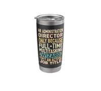 Funny HR Administration Director Multitasking Wizard Quote Stainless Steel Insulated Tumbler