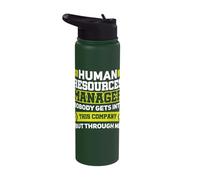 Funny HR Human Resources Manager Recruiter Shirt Stainless Steel Insulated Water Bottle