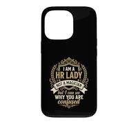Funny HR Lady Not A Magician Human Resources Manager Case for iPhone 13 Pro