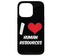 funny HR, Red Heart Human Resources, I love HR Case for iPhone 13 Pro