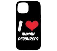 funny HR, Red Heart Human Resources, I love HR Case for iPhone 15