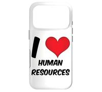 funny HR, Red Heart Human Resources, I love HR Case for iPhone 17 Pro