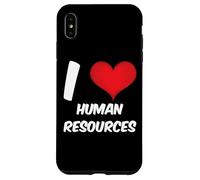 funny HR, Red Heart Human Resources, I love HR Case for iPhone XS Max