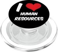 funny HR, Red Heart Human Resources, I love HR PopSockets PopGrip for MagSafe