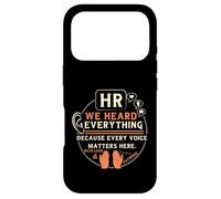 Funny HR We Heard Everything Human Resources Professional Case for iPhone 17 Pro